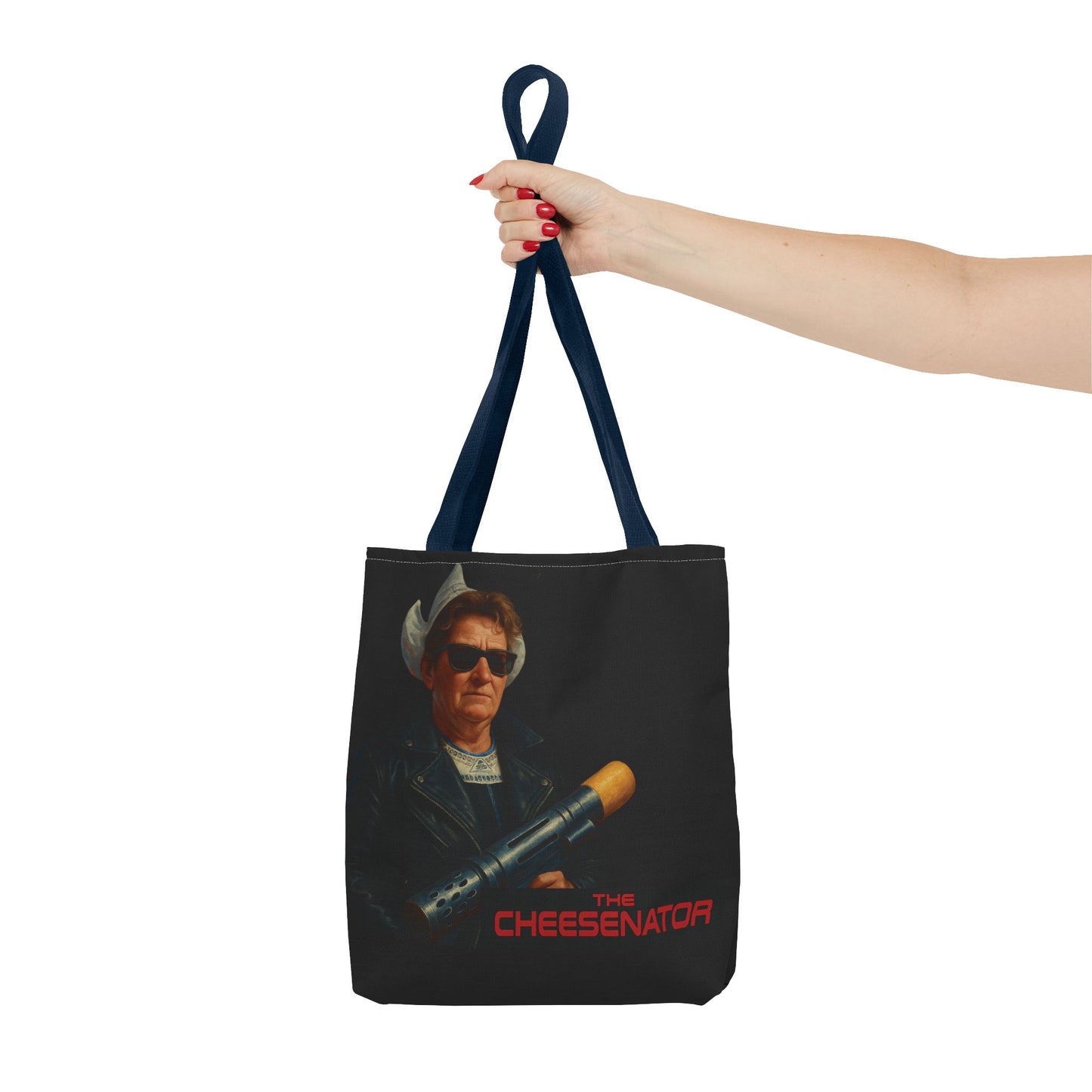 Cheesenator Graphic Tote Bag — Retro Cool Novelty Carryall