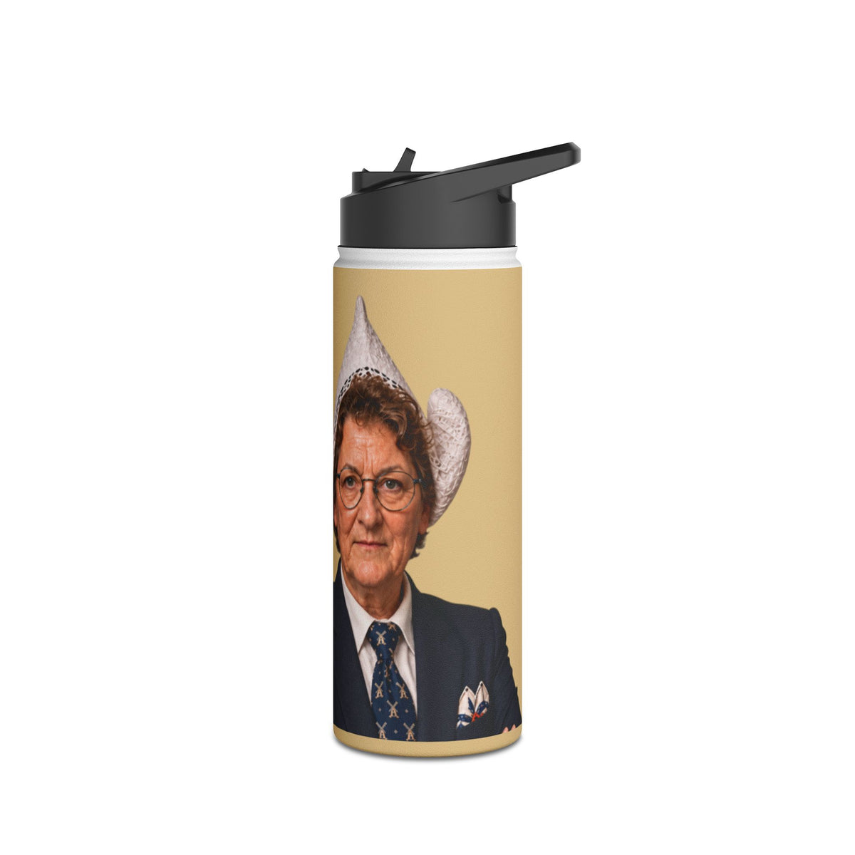 Insulated Water Bottle — Retro 'That's What Cheese Said' Speech Bubble Design