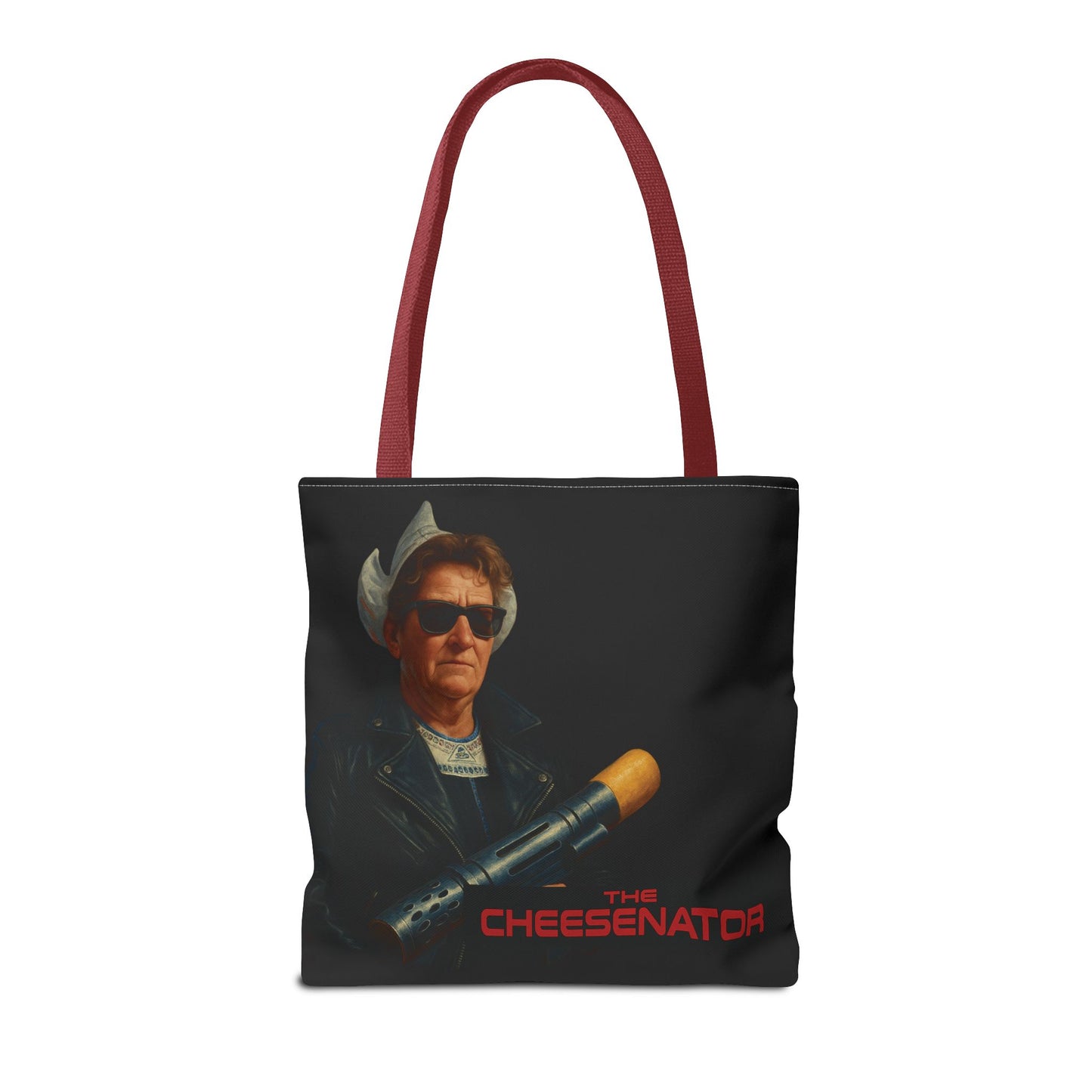 Cheesenator Graphic Tote Bag — Retro Cool Novelty Carryall
