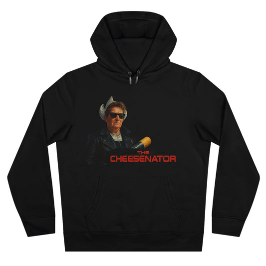 Hoodie — “The Cheesenator” Movie Parody Hooded Sweatshirt (I’ll Be Back…With Cheese)