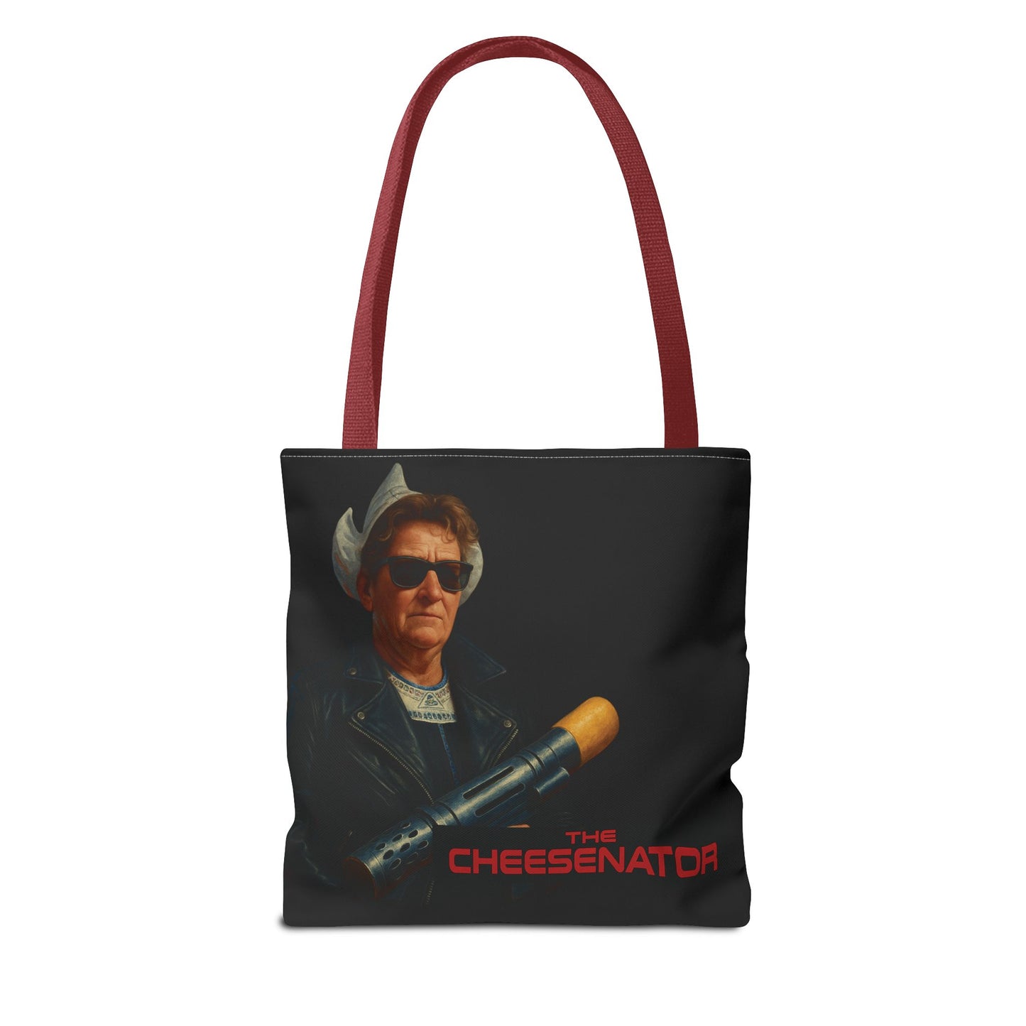Cheesenator Graphic Tote Bag — Retro Cool Novelty Carryall