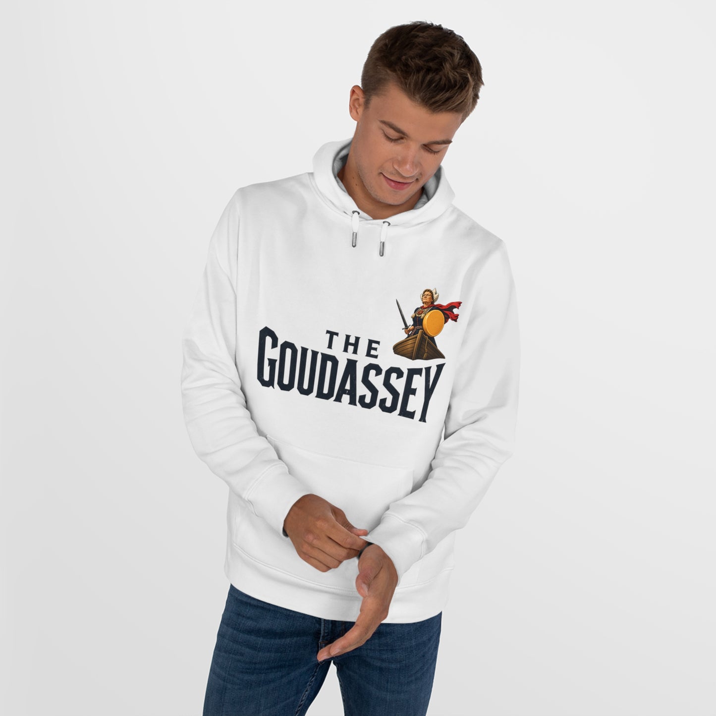 Hoodie - "The Goudassey" Cheese King Graphic Hooded Sweatshirt