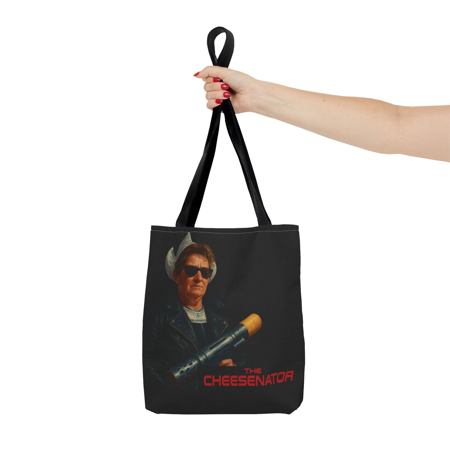 Cheesenator Graphic Tote Bag — Retro Cool Novelty Carryall