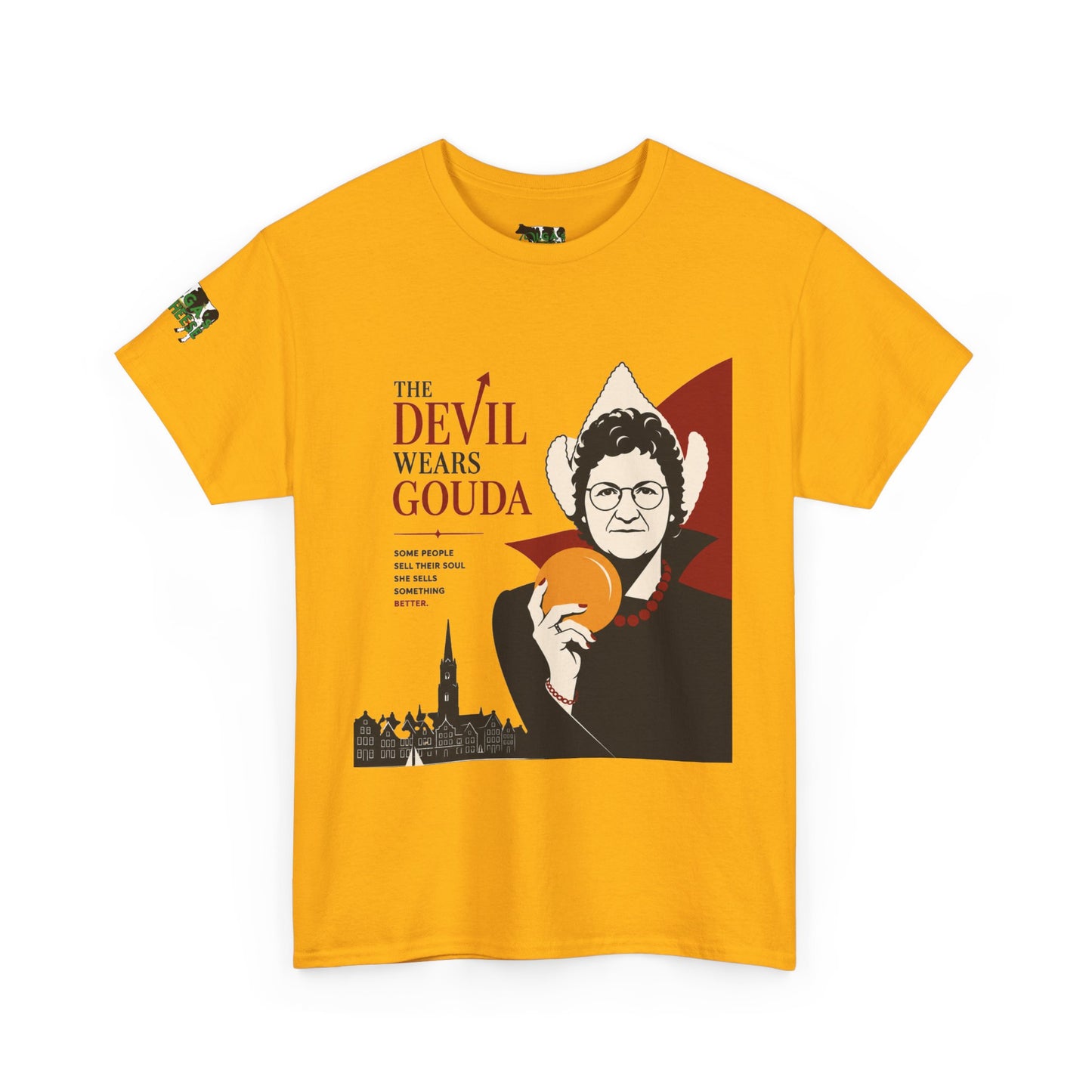 The Devil Wears Gouda T-Shirt – Funny Cheese Parody Tee