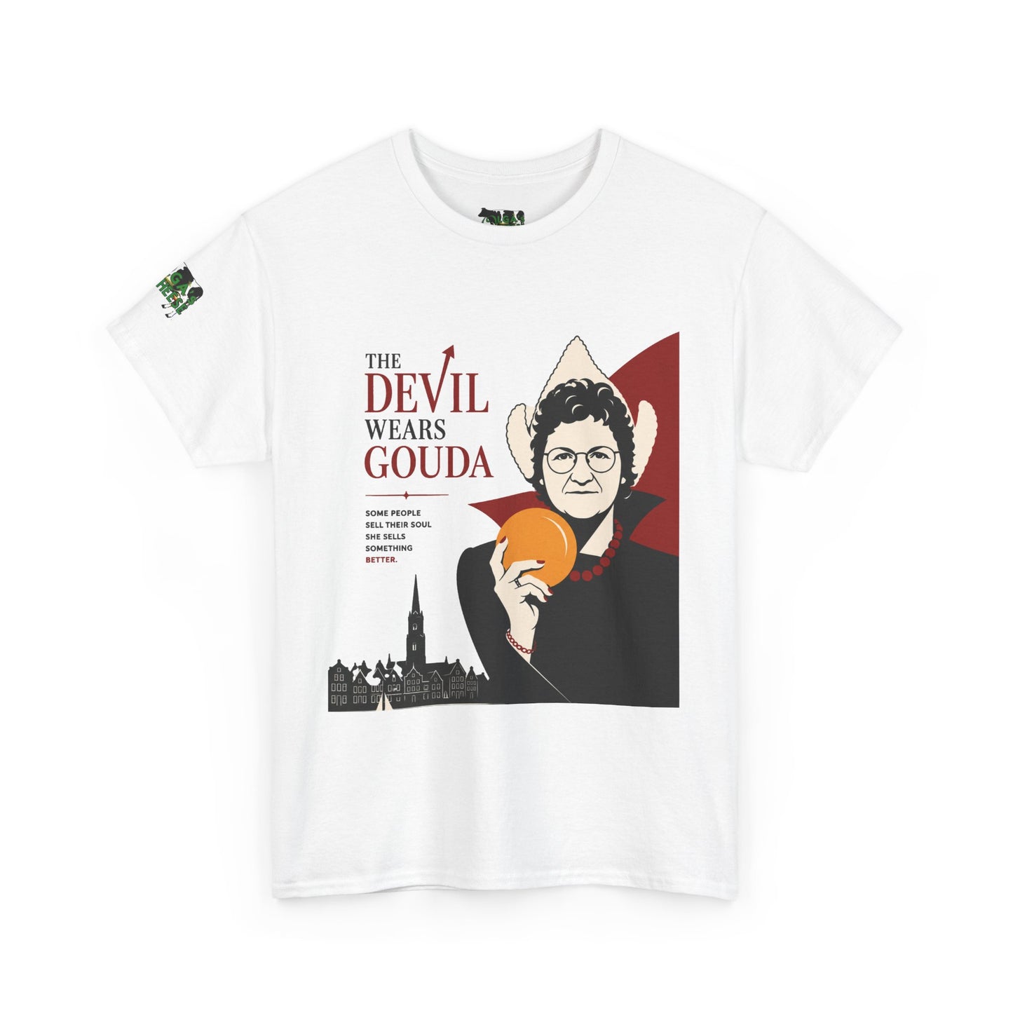 The Devil Wears Gouda T-Shirt – Funny Cheese Parody Tee