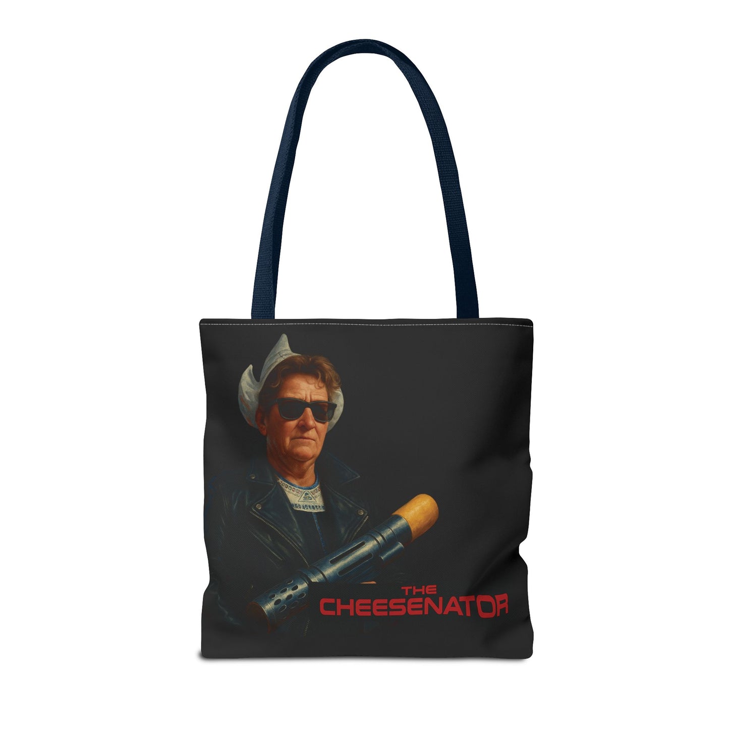 Cheesenator Graphic Tote Bag — Retro Cool Novelty Carryall
