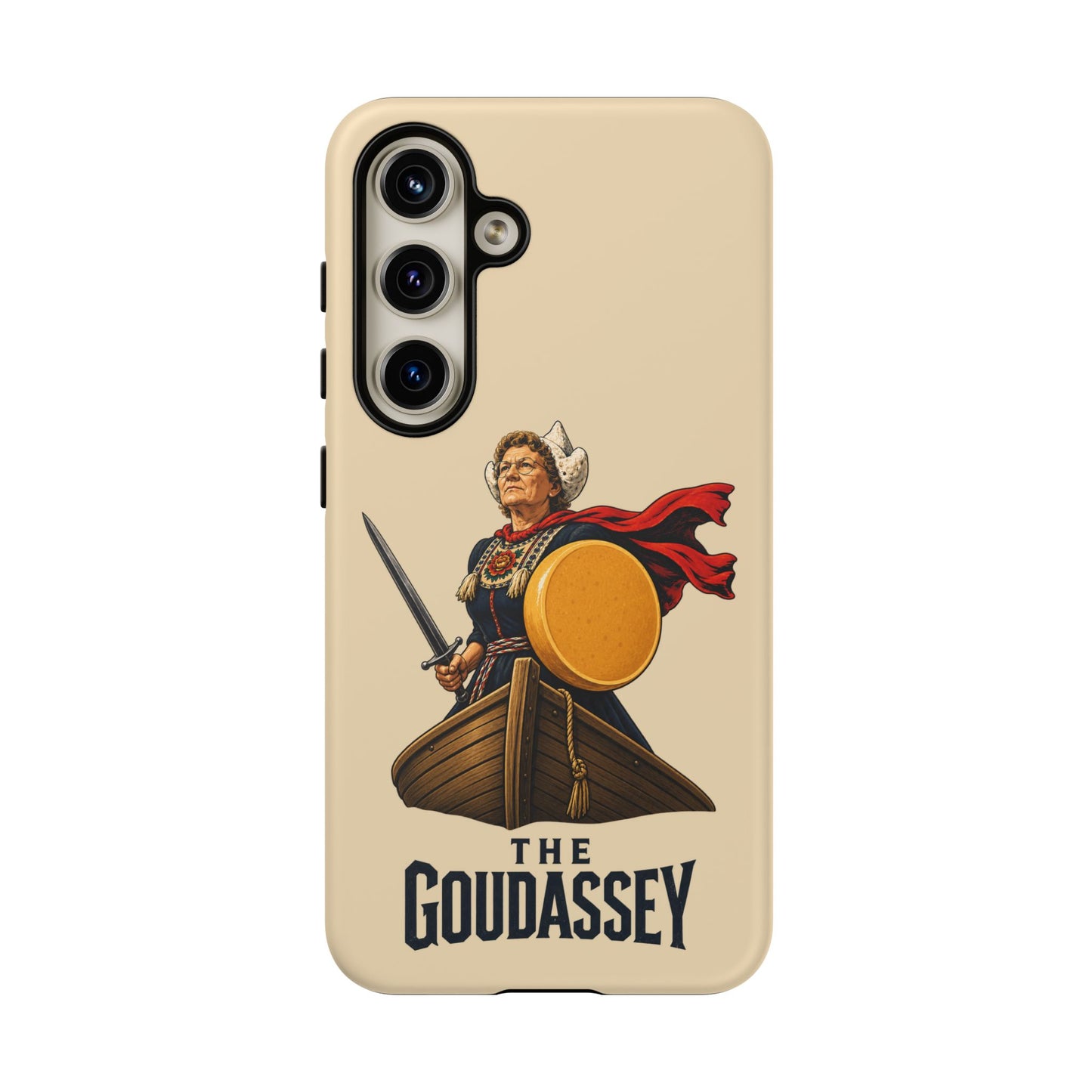 The Goudassey Phone Case — Viking Cheese Shield Design