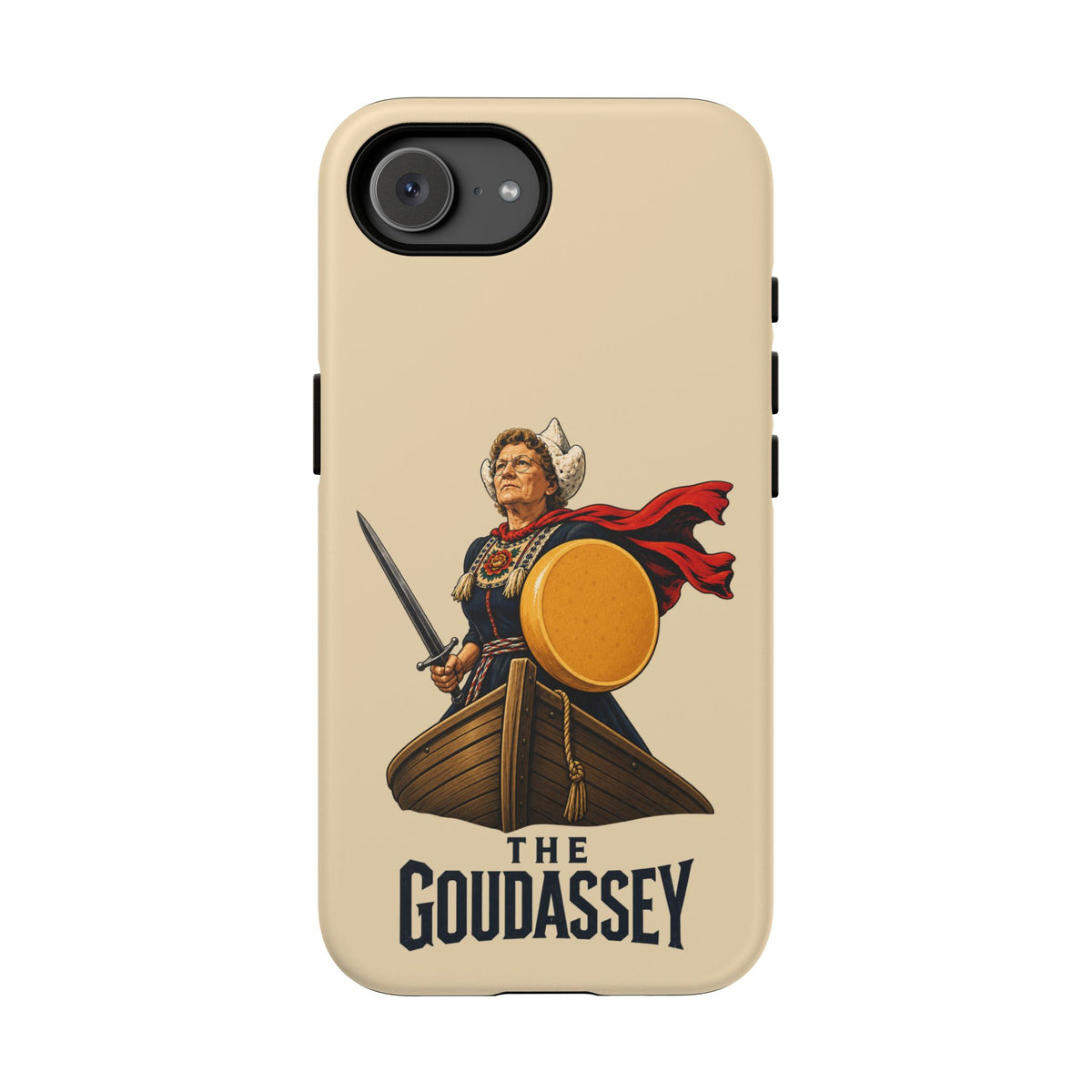 The Goudassey Phone Case — Viking Cheese Shield Design