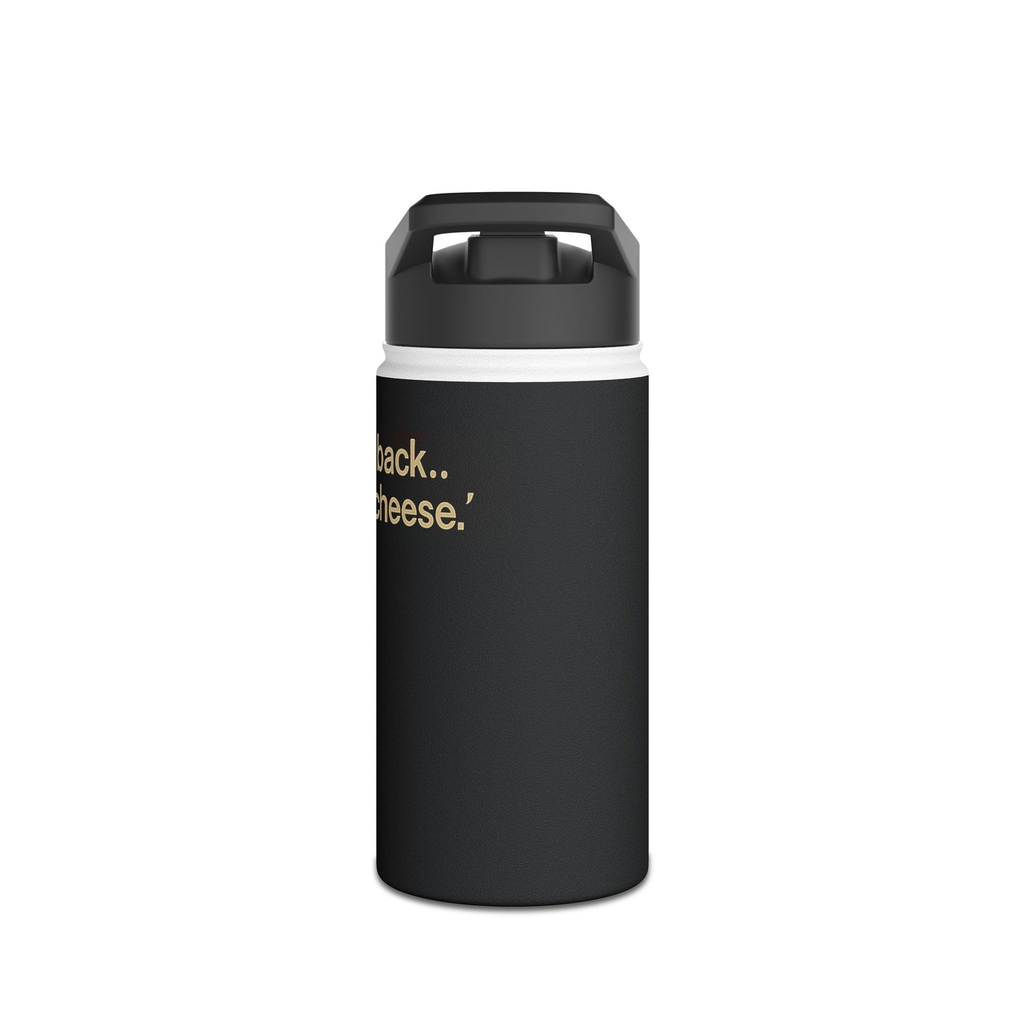 Stainless Water Bottle — “The Cheesenantor” Retro Movie Parody Design