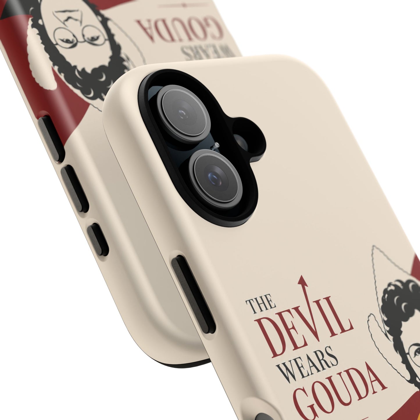 Phone Case — “The Devil Wears Gouda” Vintage Cheese Lover Protective Case