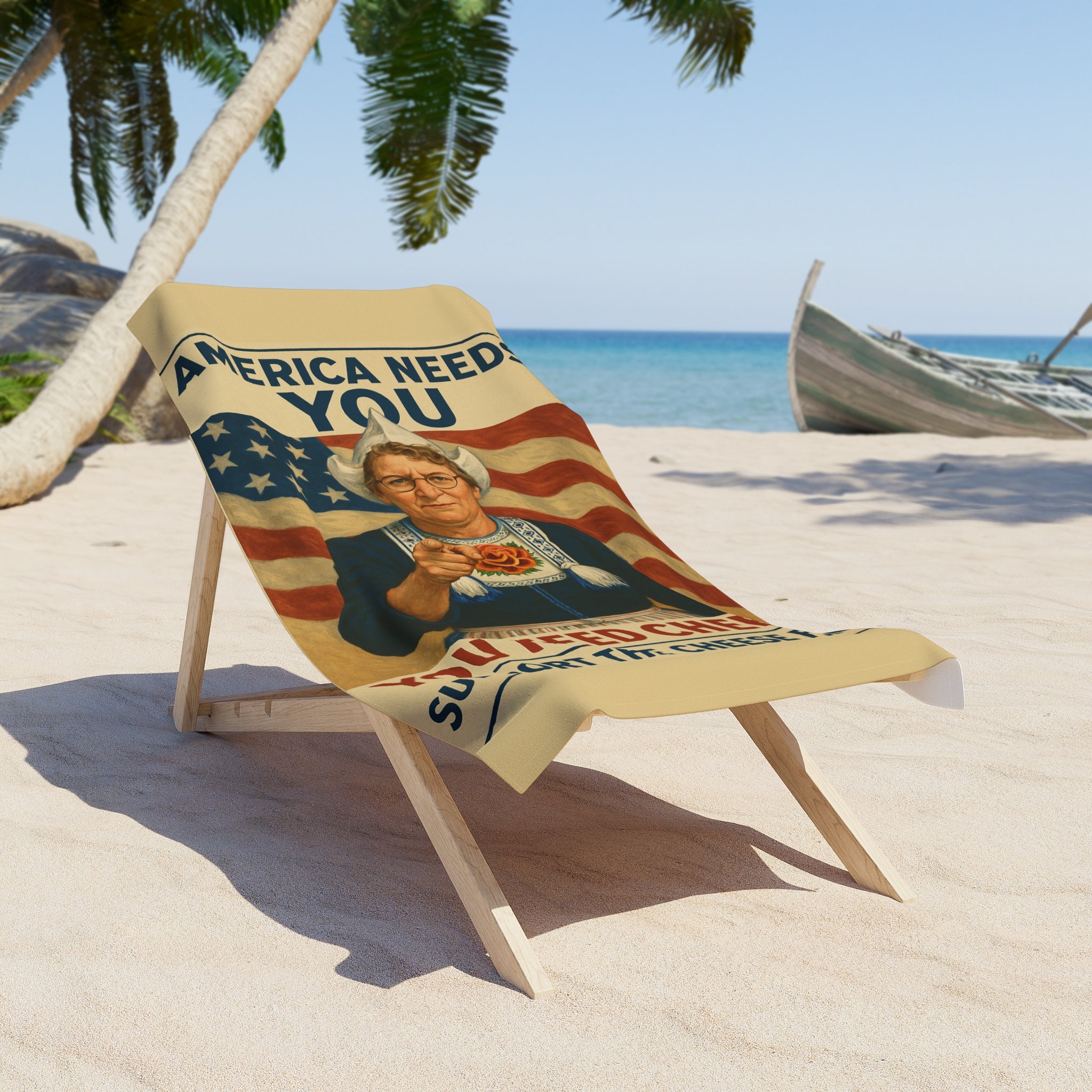Beach Towel - America Needs You – Olga's Cheese
