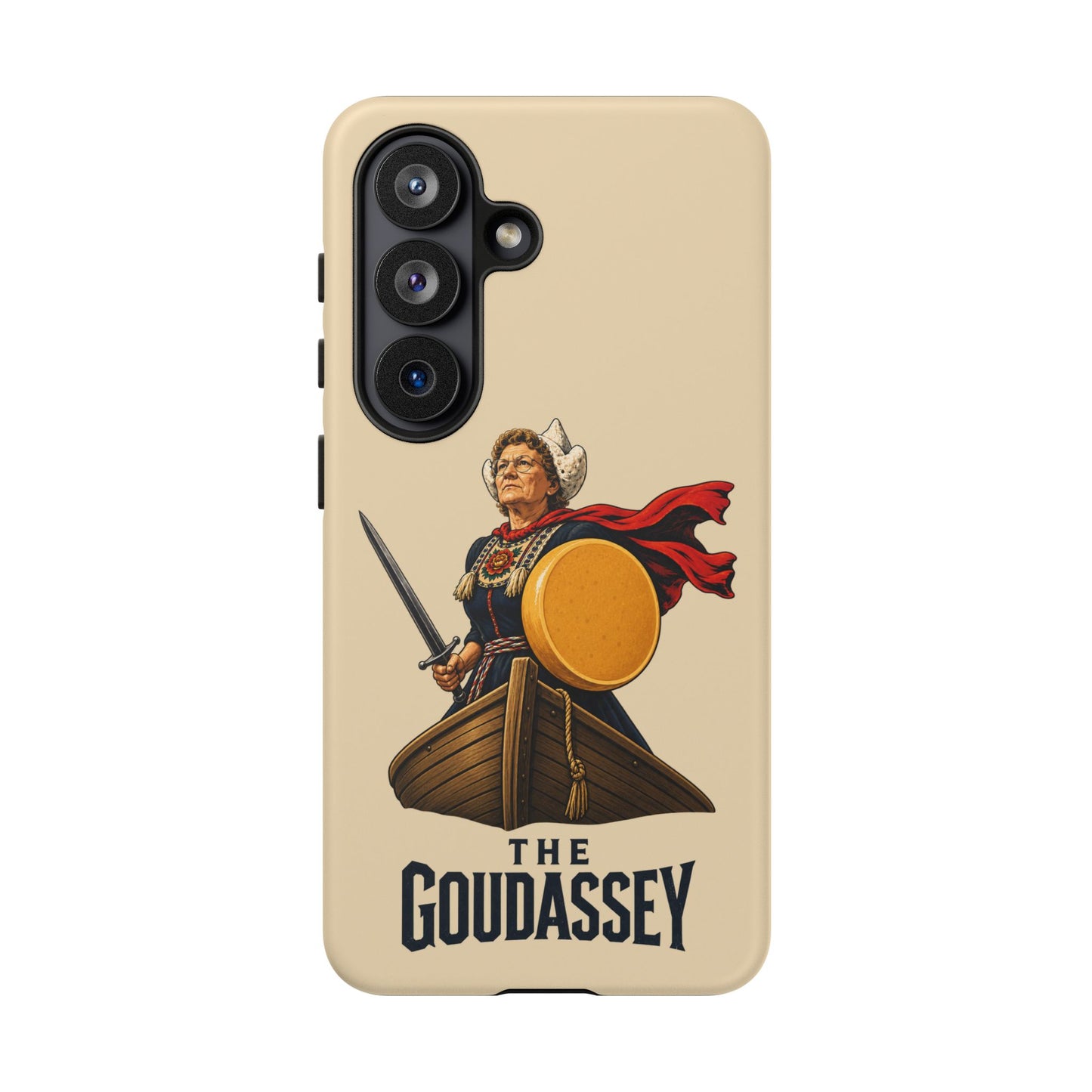The Goudassey Phone Case — Viking Cheese Shield Design