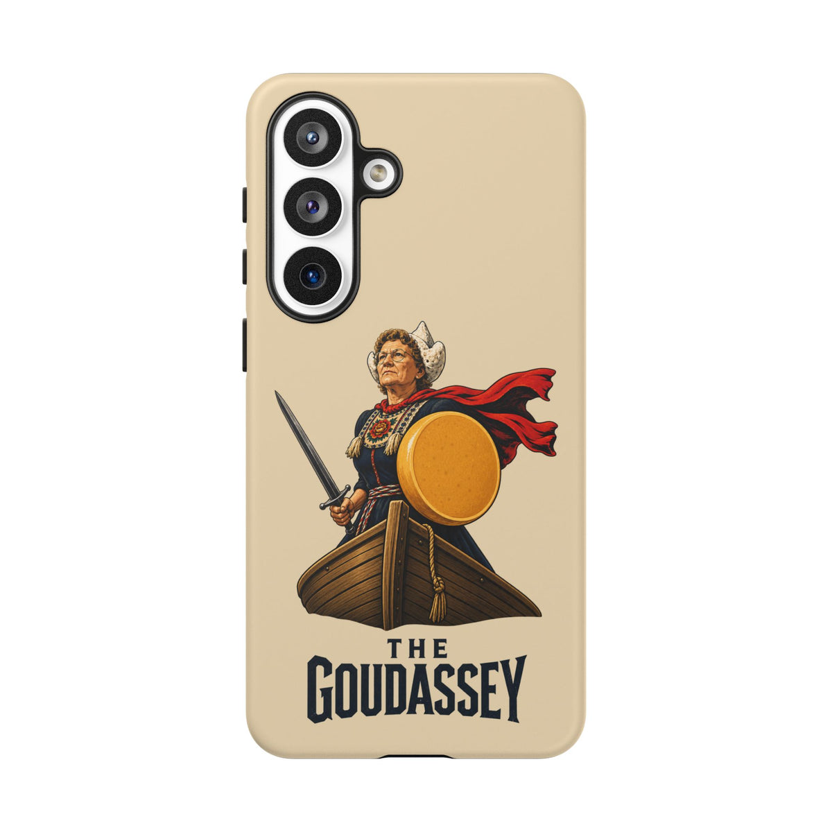 The Goudassey Phone Case — Viking Cheese Shield Design