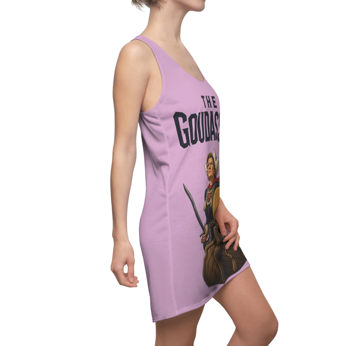 Copy of Devil Wears Gouda Racerback Dress — Novelty Cheese Lover Graphic Dress