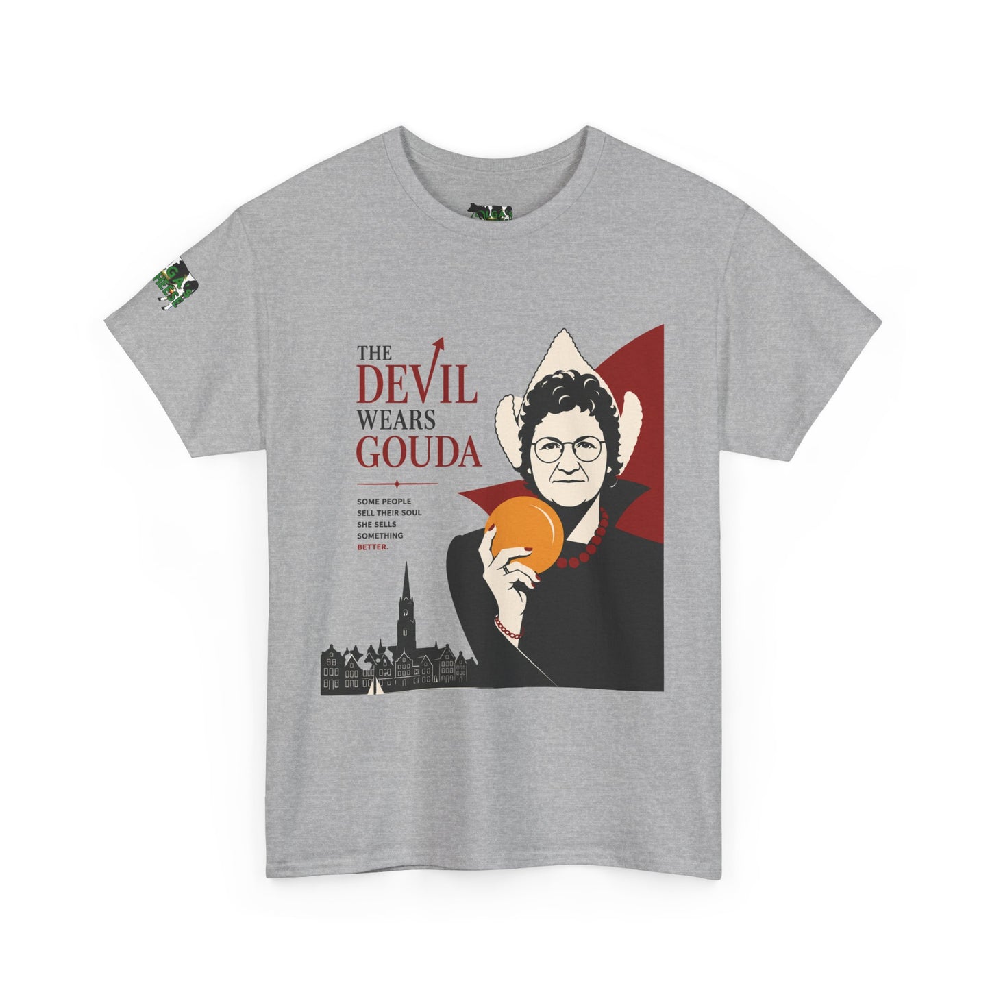 The Devil Wears Gouda T-Shirt – Funny Cheese Parody Tee