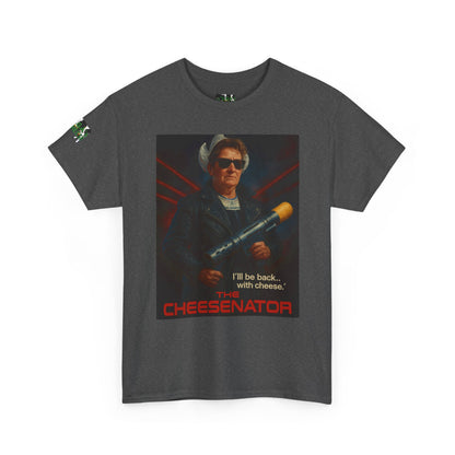 Cheesenator T-Shirt — 'I'll Be Back... with Cheese' Retro Poster Tee