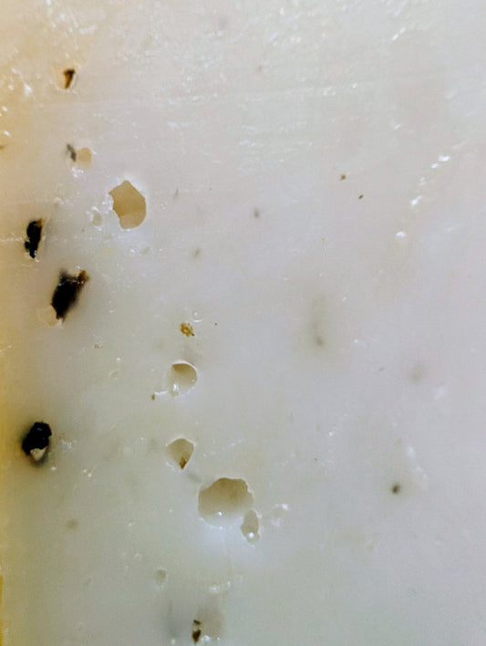 Goat Truffle Dutch cheese texture close-up