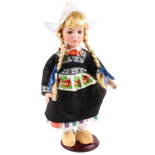 Dutch Girl Doll Porcelain (Black apron)